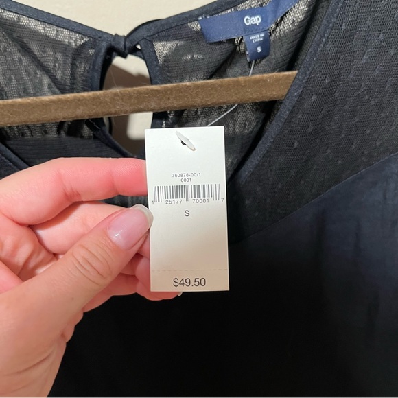 New Gap Lace Mesh Blouse Top - Picture 7 of 8